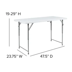 Flash Furniture 4-Foot Height Adjustable Bi-Fold Granite White Plastic Folding Table 11 Flash Furniture 4-Foot Height Adjustable Bi-Fold Granite White Plastic Folding Table -Flash Furniture Sales Store GUEST 54a5e381 af31 4cba 8fc6 d3ac2daf3365