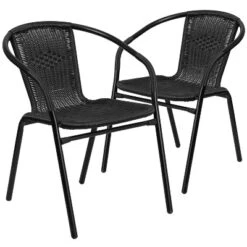 Flash Furniture 2 Pack Rattan Indoor-Outdoor Restaurant Stack Chair -Flash Furniture Sales Store GUEST 54e38eae 7225 4892 861d b50e6f1ea126