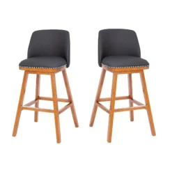 Flash Furniture Julia Set Of 2 Transitional Upholstered Barstools With Nailhead Trim And Solid Wood Frames -Flash Furniture Sales Store GUEST 54ea1006 d69b 4f09 bbc6 f1d2bc4bbbef