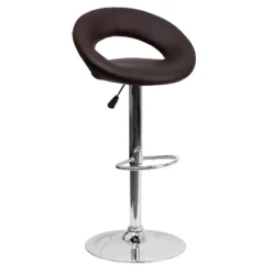 Flash Furniture Contemporary Vinyl Rounded Orbit-Style Back Adjustable Height Barstool With Chrome Base -Flash Furniture Sales Store GUEST 5559f6ff e1cc 47ea af09 b48c6bd44296