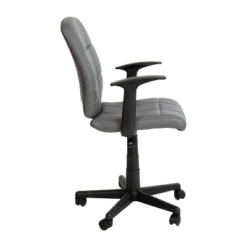 Flash Furniture Mid-Back Gray Quilted Vinyl Swivel Task Office Chair With Arms -Flash Furniture Sales Store GUEST 55a92d0e a631 4237 aa47 a52e3b404202