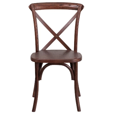 Flash Furniture HERCULES Series Stackable Wood Cross Back Chair 8 Flash Furniture HERCULES Series Stackable Wood Cross Back Chair - Image 8