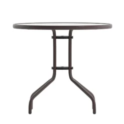 Flash Furniture Bellamy 31.5'' Round Tempered Glass Metal Table 17 Flash Furniture Bellamy 31.5'' Round Tempered Glass Metal Table -Flash Furniture Sales Store GUEST 581c40a9 3f63 49f2 935e b6a9f8bae45b