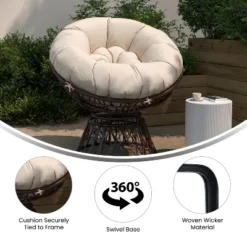 Flash Furniture Bowie Comfort Series Swivel Patio Chair With Cushion -Flash Furniture Sales Store GUEST 59acbf7d 6334 4313 aad3 8687c4e1bb1c