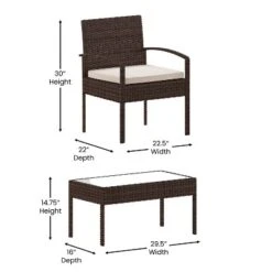 Flash Furniture Aransas Series 4 Piece Patio Set With Steel Frame And Cushions -Flash Furniture Sales Store GUEST 59bffddb 9d28 454d 92a0 575091f42781