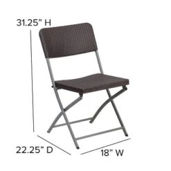 Flash Furniture 2 Pack HERCULES Series Brown Rattan Plastic Folding Chair With Gray Frame 9 Flash Furniture 2 Pack HERCULES Series Brown Rattan Plastic Folding Chair With Gray Frame -Flash Furniture Sales Store GUEST 5a2647b1 a4e0 4d87 9e35 18bb4b893963