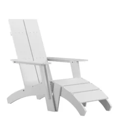 Flash Furniture Sawyer Modern All-Weather Poly Resin Wood Adirondack Chair With Foot Rest 23 Flash Furniture Sawyer Modern All-Weather Poly Resin Wood Adirondack Chair With Foot Rest -Flash Furniture Sales Store GUEST 5a92e527 b35c 497f abf9 c35891f78932