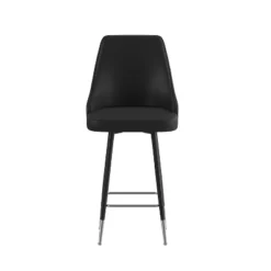Flash Furniture Shelly Set Of 2 Commercial LeatherSoft Counter Height Bar Stools With Solid Black Metal Frames And Chrome Accented Feet And Footrests 20 Flash Furniture Shelly Set Of 2 Commercial LeatherSoft Counter Height Bar Stools With Solid Black Metal Frames And Chrome Accented Feet And Footrests -Flash Furniture Sales Store GUEST 5b9423c3 d801 4032 bb9f 3d341f992e2c
