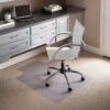 3'x4' Rectangle With Lip Solid Office Chair Mat Clear - Flash Furniture