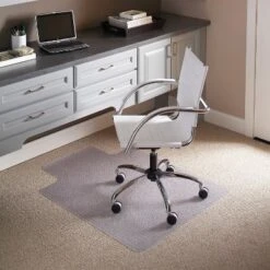 3'x4' Rectangle With Lip Solid Office Chair Mat Clear - Flash Furniture