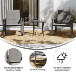 Flash Furniture Brazos 3 Piece Outdoor Rocking Chair Bistro Set With Flex Comfort Material And Metal Framed Glass Top Table -Flash Furniture Sales Store GUEST 5eab254a 4a66 4b2d a2b1 9c29acd6cd9c