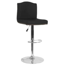 Flash Furniture Bellagio Contemporary Adjustable Height Crown Back Barstool With Accent Nail Trim -Flash Furniture Sales Store GUEST 5f88f60f 2f77 4192 93b7 4c76758e4268
