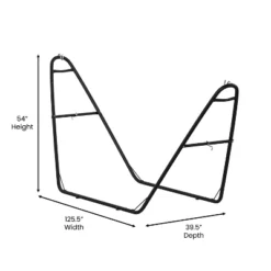 Flash Furniture All-Weather Heavy Duty Steel Hammock Stand For Hammocks 9-14 Feet Long - Black -Flash Furniture Sales Store GUEST 5fbe3240 e15e 489a b16d ad842cc637fe