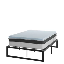 Flash Furniture 14 Inch Metal Platform Bed Frame With 12 Inch Pocket Spring Mattress In A Box And 2 Inch Cool Gel Memory Foam Topper -Flash Furniture Sales Store GUEST 5fe94ba5 da5e 4c5d b270 56f38ac9ed99