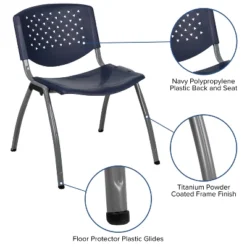 Flash Furniture HERCULES Series 880 Lb. Capacity Plastic Stack Chair With Powder Coated Frame -Flash Furniture Sales Store GUEST 6052f39e d860 4417 96c9 0618b50123f6