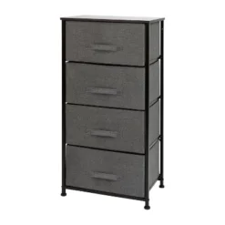 Flash Furniture 4 Drawer Wood Top Cast Iron Frame Vertical Storage Dresser With Easy Pull Fabric Drawers -Flash Furniture Sales Store GUEST 605436fc 02cf 457f b08d 929250c8b325