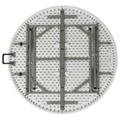 Flash Furniture 4-Foot Round Bi-Fold Granite White Plastic Banquet And Event Folding Table With Carrying Handle -Flash Furniture Sales Store GUEST 60975abb e22b 4eb9 8066 e95f5204ca25