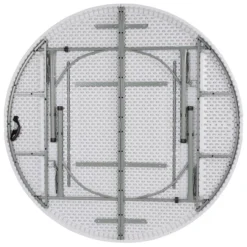 Flash Furniture 6-Foot Round Bi-Fold Granite White Plastic Banquet And Event Folding Table With Carrying Handle -Flash Furniture Sales Store GUEST 6158d940 a7dd 4f46 80f8 8f38673d4907