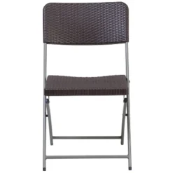Flash Furniture 2 Pack HERCULES Series Brown Rattan Plastic Folding Chair With Gray Frame 12 Flash Furniture 2 Pack HERCULES Series Brown Rattan Plastic Folding Chair With Gray Frame -Flash Furniture Sales Store GUEST 61a88752 808d 446e 9406 ac190f2a44e6