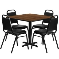 Flash Furniture 36'' Square Laminate Table Set With X-Base And 4 Trapezoidal Back Banquet Chairs 9 Flash Furniture 36'' Square Laminate Table Set With X-Base And 4 Trapezoidal Back Banquet Chairs -Flash Furniture Sales Store GUEST 645f48ae 0508 4340 92d9 41d4579025f0