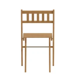 Flash Furniture Indoor/Outdoor Solid Acacia Wood Folding Bistro Chairs In Natural - Set Of 2 -Flash Furniture Sales Store GUEST 64624892 858e 4377 96de 04918efcd800