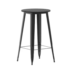 Flash Furniture Declan Commercial Indoor/Outdoor Bar Top Table, 23.75" Round All Weather Poly Resin Top With Steel Base -Flash Furniture Sales Store GUEST 665a5858 1af9 4d1e a1dc 9a0105024852