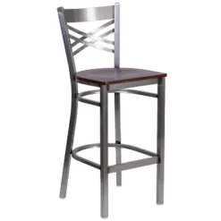 Flash Furniture Clear Coated ''X'' Back Metal Restaurant Barstool -Flash Furniture Sales Store GUEST 680d1039 b84c 45ee 8695 0a181925dfa8
