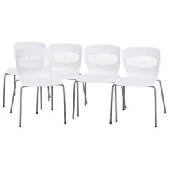Flash Furniture HERCULES Series Set Of 5 Commercial Grade 770 Lb. Capacity Ergonomic Stack Chair With Lumbar Support And Steel Frame -Flash Furniture Sales Store GUEST 68c362b2 0c91 4e08 bb17 3d0a5af6fd0d