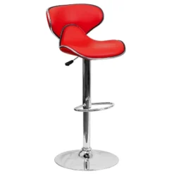 Flash Furniture Contemporary Cozy Mid-Back Vinyl Adjustable Height Barstool With Chrome Base 26 Flash Furniture Contemporary Cozy Mid-Back Vinyl Adjustable Height Barstool With Chrome Base -Flash Furniture Sales Store GUEST 68e79964 87df 479f ba6b 176e5e2480d9