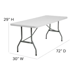 Flash Furniture 6-Foot Granite White Plastic Folding Table -Flash Furniture Sales Store GUEST 69bca7c5 df85 4aa8 8210 af71512fcd42