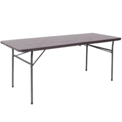 Flash Furniture 6-Foot Bi-Fold Plastic Banquet And Event Folding Table With Carrying Handle -Flash Furniture Sales Store GUEST 6a27b85a f726 4cd9 a758 7a8027c740dd
