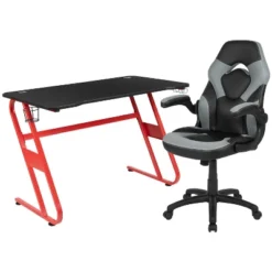Flash Furniture Gaming Desk And Racing Chair Set With Cup Holder And Headphone Hook -Flash Furniture Sales Store GUEST 6deca60e 7433 4e37 9323 b79498f85ebf