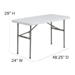 Flash Furniture Elon 4-Foot Granite White Plastic Folding Table - Set Of 5 -Flash Furniture Sales Store GUEST 6e7af00b 5896 448f a941 2b2903dd8ee3
