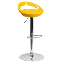 Flash Furniture Contemporary Plastic Adjustable Height Barstool With Rounded Cutout Back And Chrome Base -Flash Furniture Sales Store GUEST 6ff375f9 eecc 429e 896a 3b9e55077973