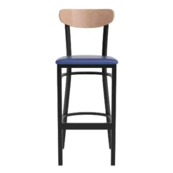 Flash Furniture Wright Commercial Grade Barstool With 500 LB. Capacity Steel Frame, Solid Wood Seat, And Boomerang Back -Flash Furniture Sales Store GUEST 7092f70f cee9 4c07 86a6 d58054391efa
