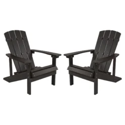 Flash Furniture Set Of 2 Charlestown All-Weather Poly Resin Wood Adirondack Chairs -Flash Furniture Sales Store GUEST 70dd4901 9a32 485c b91b a1961a623c43
