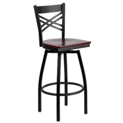 Flash Furniture Black ''X'' Back Swivel Metal Barstool -Flash Furniture Sales Store GUEST 71febcb1 813e 4dbc 91af 1d3969db4b5c