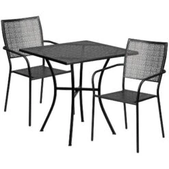 Flash Furniture Oia Commercial Grade 28" Square Indoor-Outdoor Steel Patio Table Set With 2 Square Back Chairs 13 Flash Furniture Oia Commercial Grade 28" Square Indoor-Outdoor Steel Patio Table Set With 2 Square Back Chairs -Flash Furniture Sales Store GUEST 727ab18d e293 4b3b 9deb 2a20df481444