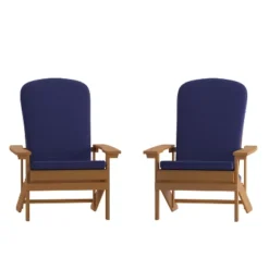 Flash Furniture Charlestown Set Of 2 All-Weather Poly Resin Wood Adirondack Chairs With Cushions For Deck, Porch, And Patio 34 Flash Furniture Charlestown Set Of 2 All-Weather Poly Resin Wood Adirondack Chairs With Cushions For Deck, Porch, And Patio -Flash Furniture Sales Store GUEST 73b9fa64 47af 4740 a326 232d037ecd69