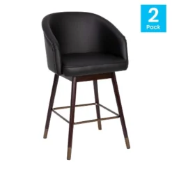 Flash Furniture Margo Commercial Grade Mid-Back Modern Barstool With Beechwood Legs And Curved Back - Set Of 2 -Flash Furniture Sales Store GUEST 7441e761 df12 4adc a354 ae38cff17c62