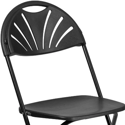 Flash Furniture 8 Pack HERCULES Series 650 Lb. Capacity Plastic Fan Back Folding Chair 5 Flash Furniture 8 Pack HERCULES Series 650 Lb. Capacity Plastic Fan Back Folding Chair - Image 5