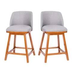 Flash Furniture Julia Set Of 2 Transitional Upholstered Counter Stools With Nailhead Trim And Solid Wood Frames -Flash Furniture Sales Store GUEST 797ed8bc c007 42f7 a8d3 a3341ed072e2