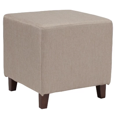 Flash Furniture Ascalon Taut Upholstered Cube Ottoman Pouf 8 Flash Furniture Ascalon Taut Upholstered Cube Ottoman Pouf - Image 8