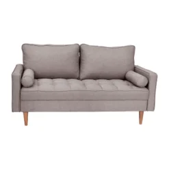Flash Furniture Hudson Mid-Century Modern Loveseat Sofa With Tufted Upholstery & Solid Wood Legs -Flash Furniture Sales Store GUEST 7daa8663 aff2 4497 a631 0ecb6c1291f3