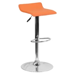 Flash Furniture Contemporary Vinyl Adjustable Height Barstool With Solid Wave Seat And Chrome Base -Flash Furniture Sales Store GUEST 7e1fd831 cb6a 42c4 9a61 875956620a3f