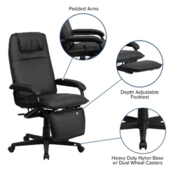 Flash Furniture High Back LeatherSoft Executive Reclining Ergonomic Swivel Office Chair With Arms -Flash Furniture Sales Store GUEST 7e7ee250 5574 42fe b065 e115f37b5bfd