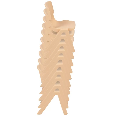 Flash Furniture 2 Pack Plastic Stackable School Chair With 12" Seat Height 5 Flash Furniture 2 Pack Plastic Stackable School Chair With 12" Seat Height - Image 5