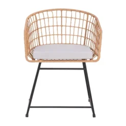 Flash Furniture Devon 3-Piece Patio Bistro Set, Indoor/Outdoor Rattan Rope Chairs, Acacia Wood Top Table & Seat Cushions -Flash Furniture Sales Store GUEST 820da761 921f 4a02 bff7 20ce64f59846