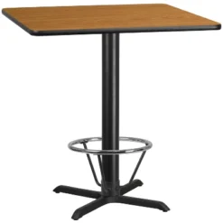 Flash Furniture 42'' Square Laminate Table Top With 33'' X 33'' Bar Height Table Base And Foot Ring 8 Flash Furniture 42'' Square Laminate Table Top With 33'' X 33'' Bar Height Table Base And Foot Ring -Flash Furniture Sales Store GUEST 828ebc89 a2b4 4b32 9896 04dedad23dd5