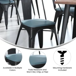 Flash Furniture Perry Set Of 4 Poly Resin Wood Seat With Rounded Edges For Colorful Metal Chairs And Stools 18 Flash Furniture Perry Set Of 4 Poly Resin Wood Seat With Rounded Edges For Colorful Metal Chairs And Stools -Flash Furniture Sales Store GUEST 82f818e8 86c5 4330 8f08 5112fbc10d64